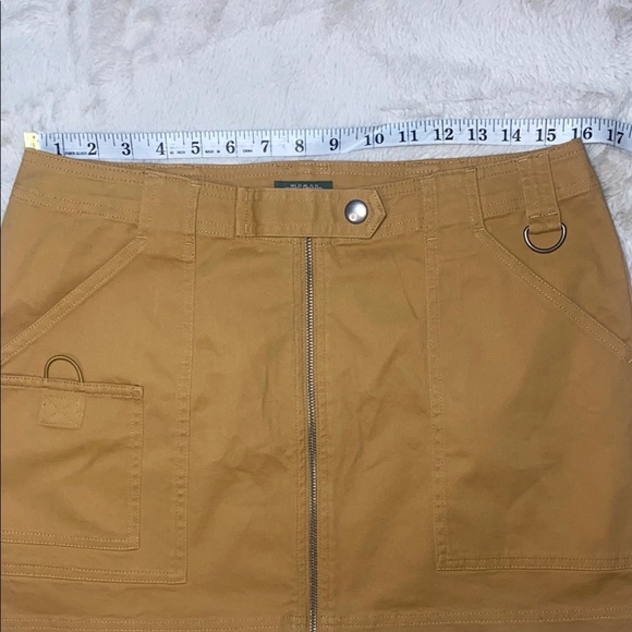 Wild Fable Tan Mini Skirt with Zipper NWOT - Picture 4 of 8